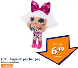 Action L.O.L. Surprise! pluchen pop aanbieding