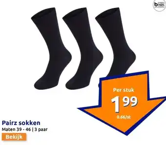 Action Pairz sokken aanbieding