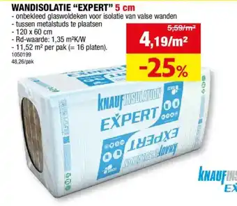 Hubo Wandisolatie "expert" aanbieding