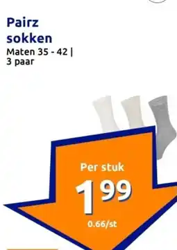 Action Pairz sokken aanbieding