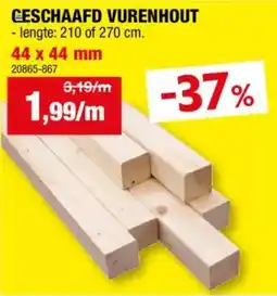 Hubo Ceschaafd Vurenhout aanbieding