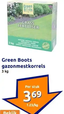 Action Green boots gazonmestkorrels aanbieding