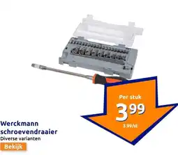 Action Werckmann schroevendraaier aanbieding