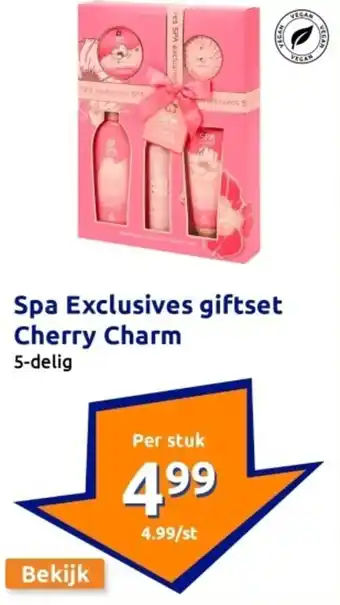 Action Spa exclusives giftset cherry charm aanbieding