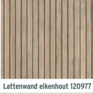 GAMMA Lattenwand eikenhout 120977 aanbieding