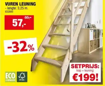 Hubo Vuren leuning aanbieding