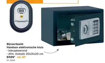 GAMMA Handson elektronische kluis aanbieding