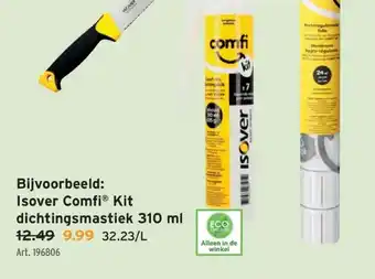 GAMMA Bijvoorbeeld: Isover Comfi Kit dichtingsmastiek 310 ml aanbieding