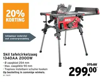 GAMMA Skil tafelcirkelzaag 1340AA 2000W aanbieding