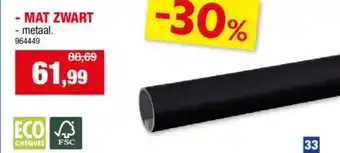 Hubo Trapleuning Mat Zwart aanbieding