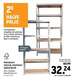 GAMMA Handson stevig metalen opbergrek aanbieding