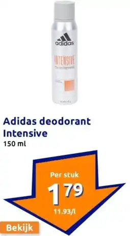 Action Adidas deodorant Intensive aanbieding