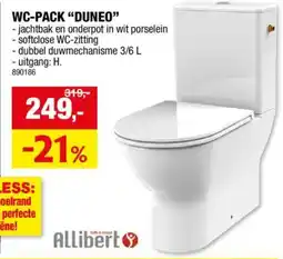 Hubo Wc pack "duneo" aanbieding