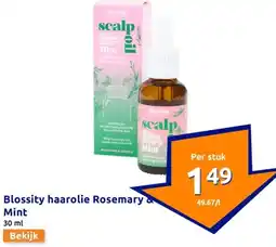 Action Blossity haarolie rosemary & mint aanbieding