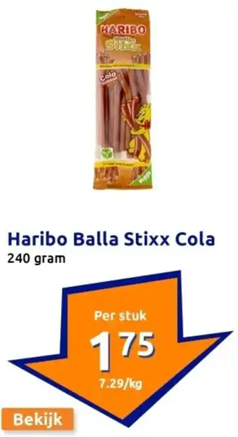 Action Haribo balla stixx cola aanbieding