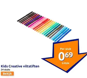 Action Kids creative viltstiften aanbieding