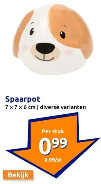 Action Spaarpot aanbieding