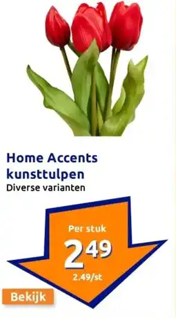 Action Home Accents kunsttulpen aanbieding