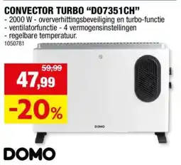 Hubo Convector turbo "D07351CH" aanbieding