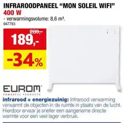 Hubo Infraroodpaneel "mon soleil wifi" aanbieding