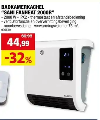 Hubo Badkamerkachel "sani fanheat 2000R" aanbieding