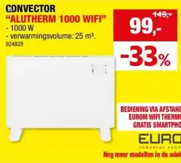 Hubo Convector "Alutherm 1000 wifi" aanbieding