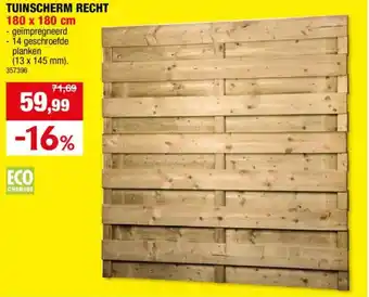 Hubo Tuinscherm recht aanbieding