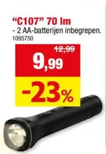 Hubo Zaklamp "C107" 70 Im aanbieding