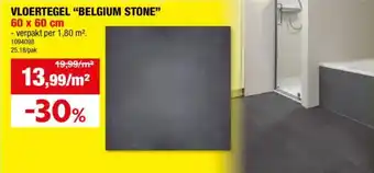 Hubo Vloertegel "belgium stone" aanbieding