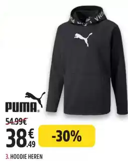 Intersport Puma hoodie heren aanbieding