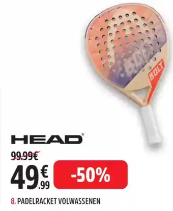 Intersport Head padelracket volwassenen aanbieding