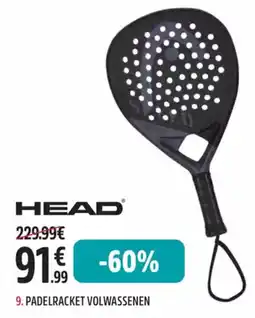 Intersport Head padelracket volwassenen aanbieding