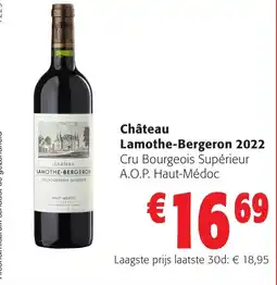 Colruyt Château Lamothe-Bergeron 2022 aanbieding