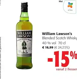 Colruyt William lawson's blended scotch whisky 40% vol aanbieding