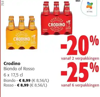 Colruyt Crodino Biondo of Rosso aanbieding