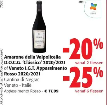 Colruyt Amarone della valpolicella d.o.c.g. 'clássico' 2020/2021 aanbieding