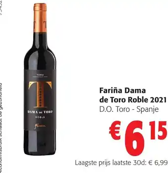 Colruyt Fariña Dama de Toro Roble 2021 aanbieding