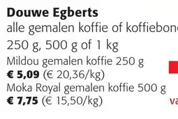 Colruyt Douwe egberts moka royal aanbieding