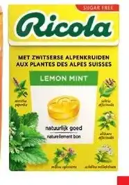 Colruyt Ricola lemon mint aanbieding