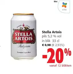 Colruyt Stella Artois pils 5,2 % vol in blik aanbieding