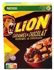 Colruyt Lion karamel & chocolade repen aanbieding