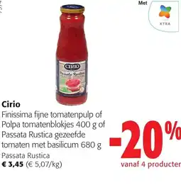 Colruyt Cirio passata rustica aanbieding