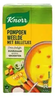 Colruyt Knorr In brik Pompoenweelde met balletjes aanbieding