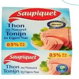 Colruyt Saupiquet tonijn in eigen nat aanbieding