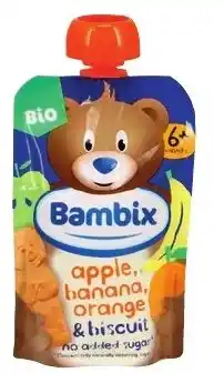 Colruyt Bambix apple banana orange & biscuit aanbieding