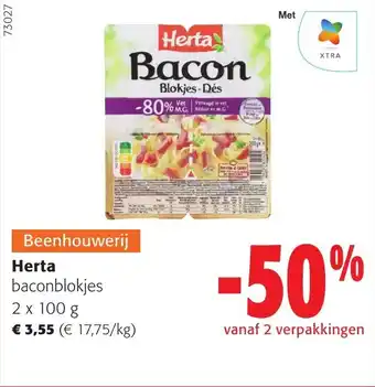 Colruyt Herta baconblokjes aanbieding