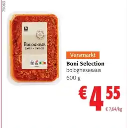 Colruyt Boni selection bolognesesaus aanbieding