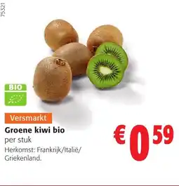 Colruyt Groene kiwi bio aanbieding