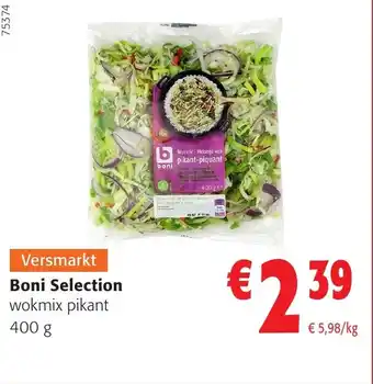 Colruyt Boni selection wokmix pikant aanbieding