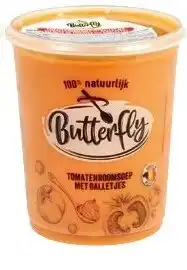 Colruyt Butterfly  tomatenroomsoep met balletjes aanbieding